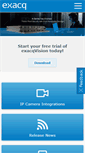 Mobile Screenshot of exacq.com
